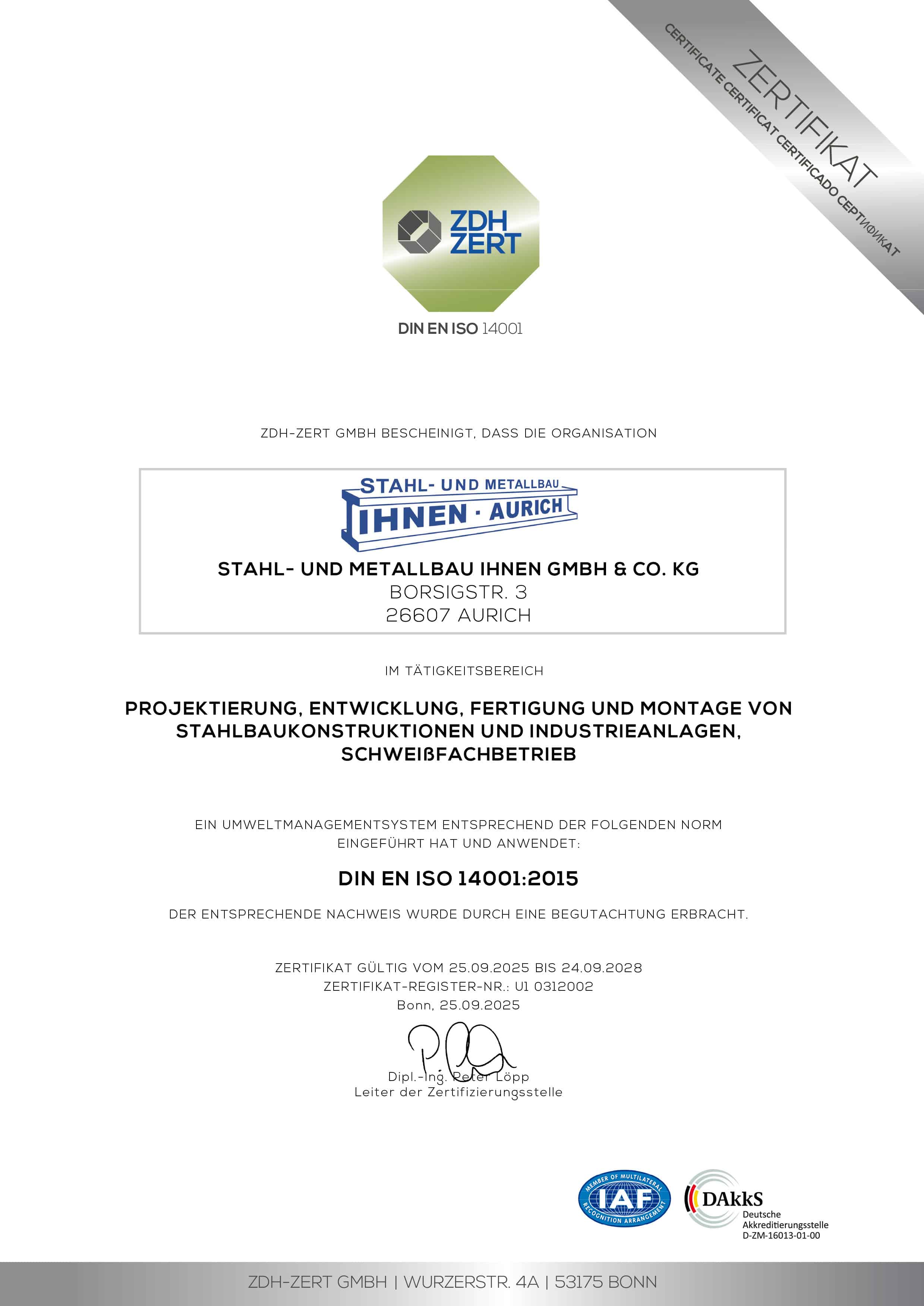 DIN EN ISO 14001