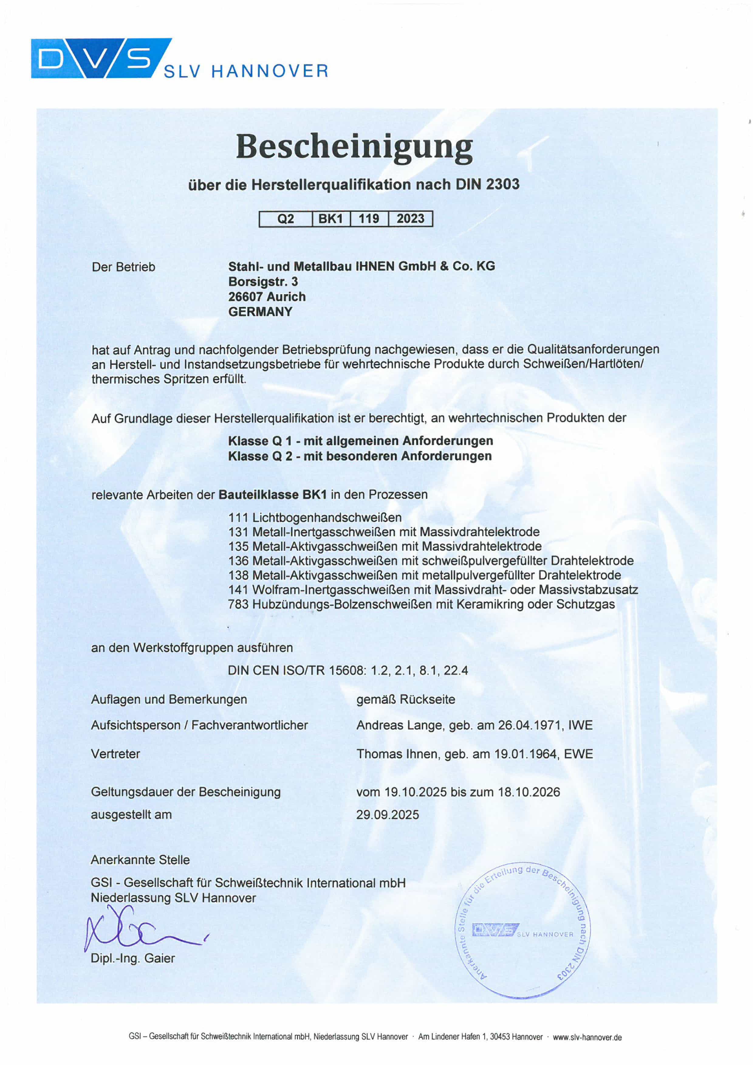 DIN 2303 Wehrtechnik